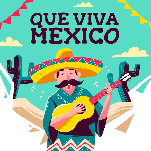Dibujo del día de la independencia de México