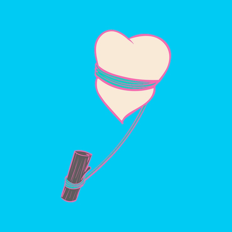 Vector gratuito dibujo a mano ilustración de amor concepto