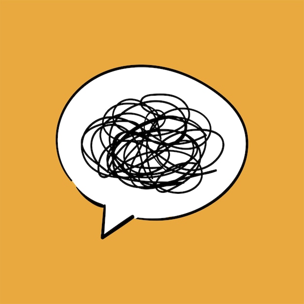 Vector gratuito dibujo a mano ilustración del concepto de comunicación
