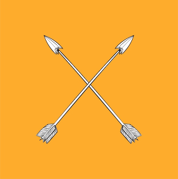 Dibujo a mano ilustración del concepto de estilo hipster