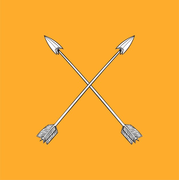 Dibujo a mano ilustración del concepto de estilo hipster