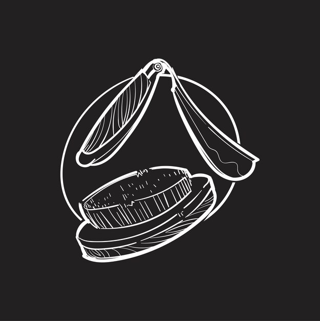 Dibujo a mano ilustración del concepto de estilo hipster