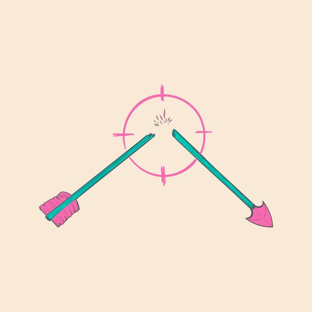 Dibujo a mano ilustración de concepto exitoso