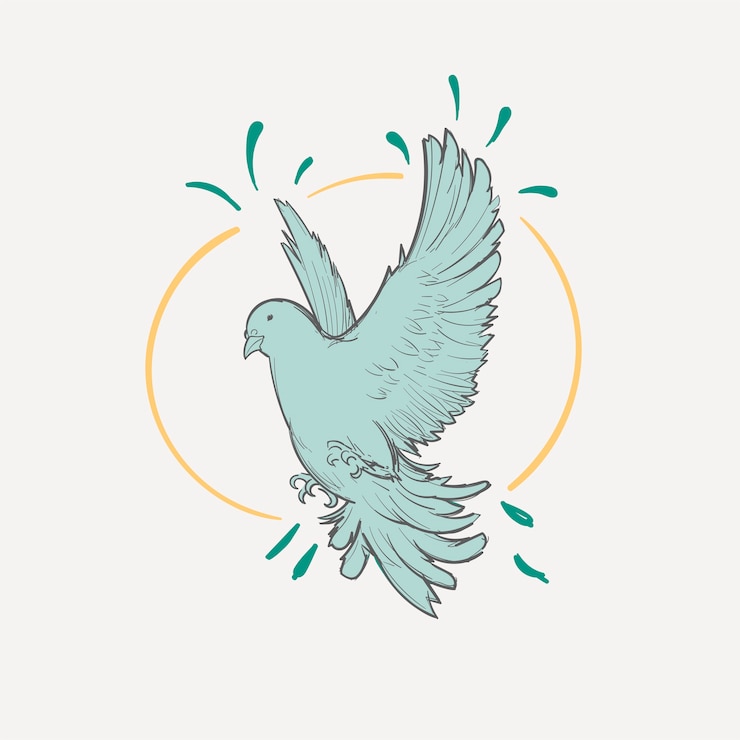 Vector gratuito dibujo a mano ilustración de concepto de libertad