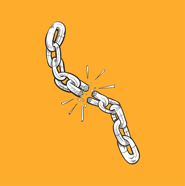 Dibujo a mano ilustración del concepto de libertad
