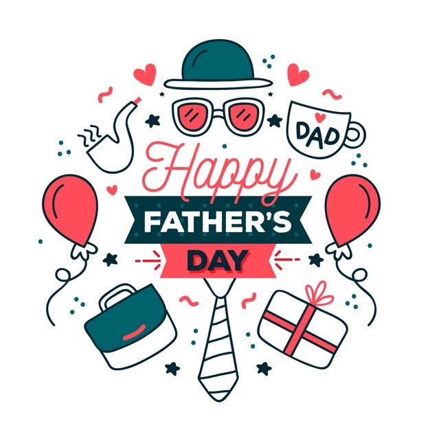 Dibujo del tema del día del padre