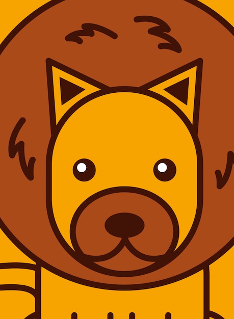 Dibujos animados de animales de safari