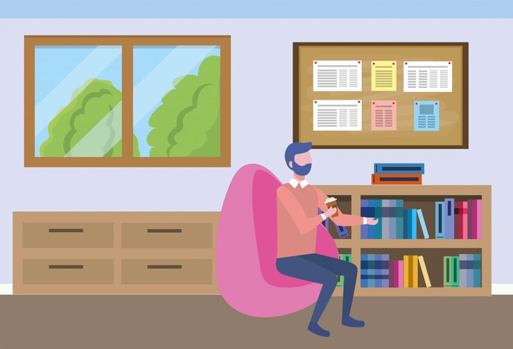Vector gratuito dibujos animados de avatar de empresario