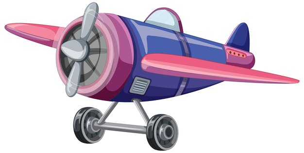 Dibujos animados de avión jet aislado