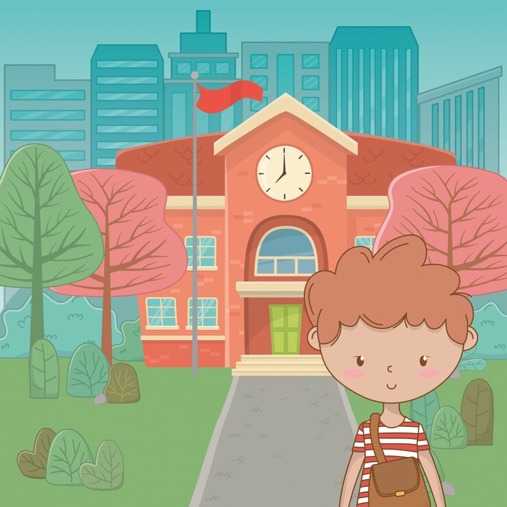 Vector gratuito dibujos animados de chico adolescente