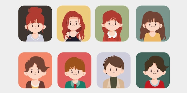 Dibujos animados dibujados a mano de gente de negocios Diseño de personajes de vector de dibujos animados plana