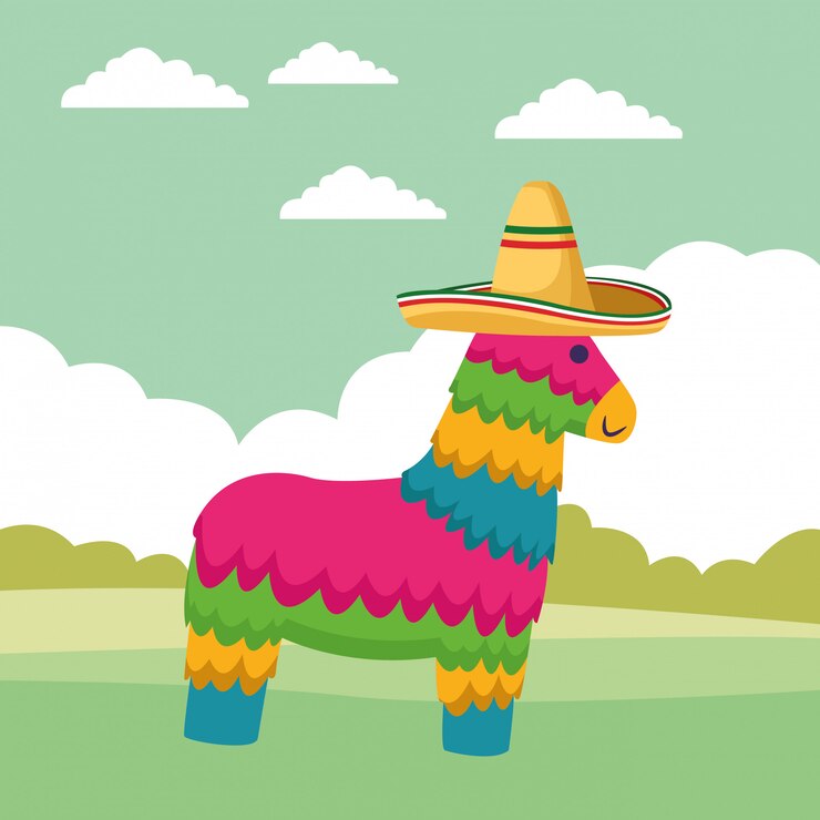 Vector gratuito dibujos animados de icono de cultura tradicional mexicana