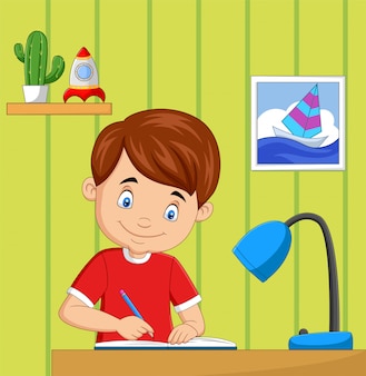 picture Dibujo Niña Estudiando Animada nino de dibujos animados estudiando con