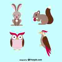 Vector gratuito dibujos de animales