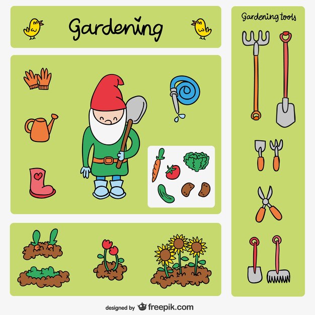 Dibujos de jardinería