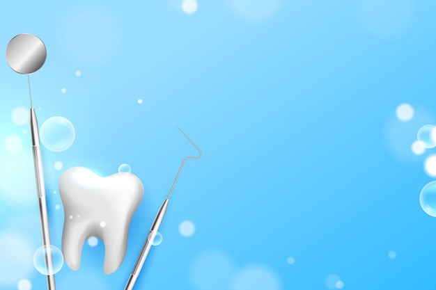 Vector gratuito dientes cuidado dental antecedentes médicos