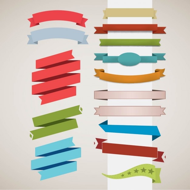 Diferentes cintas de colores