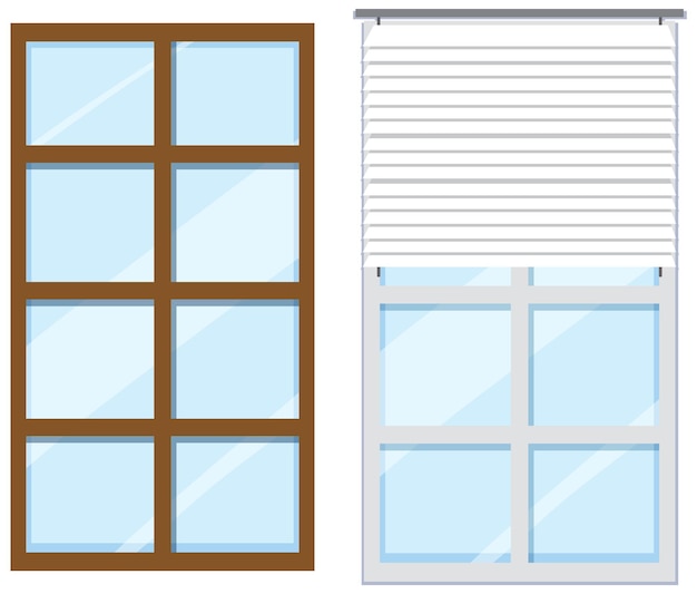 Diferentes ventanas verticales de la casa.