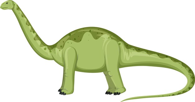 dinosaurio aptosaurus sobre fondo blanco