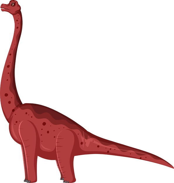 dinosaurio Brachiosaurus sobre fondo blanco