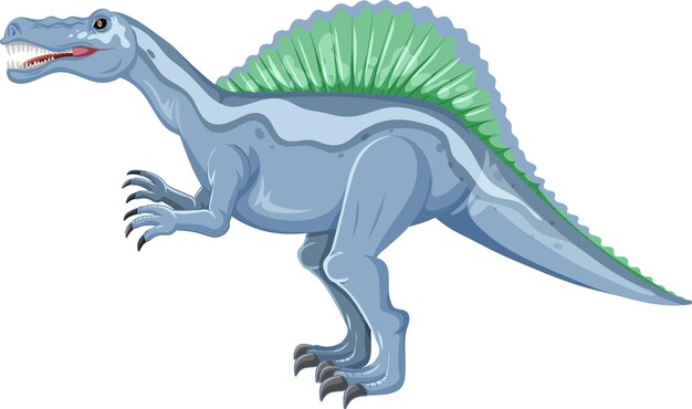 dinosaurio espinosaurio sobre fondo blanco