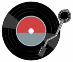 Vector gratuito disco fonográfico o disco de vinilo