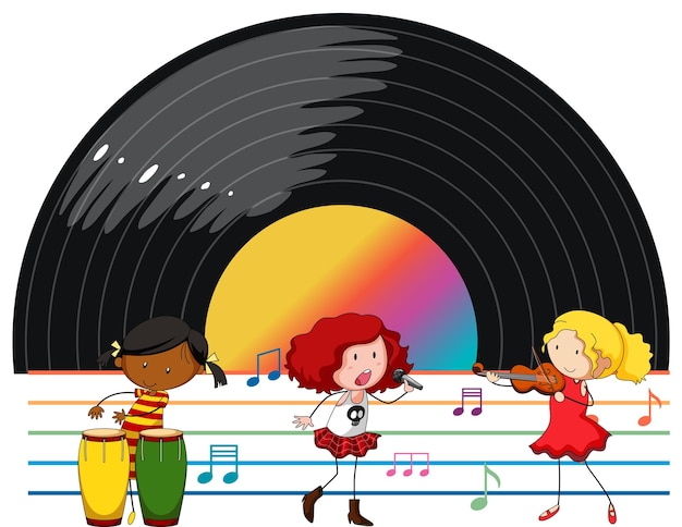 Disco de vinilo sobre fondo blanco.