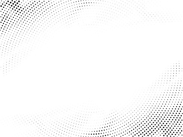 Diseño abstracto circular de medio tono de fondo blanco