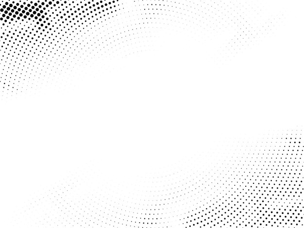 Diseño abstracto circular de medio tono de fondo blanco