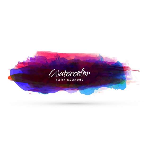 Diseño abstracto colorido de acuarela