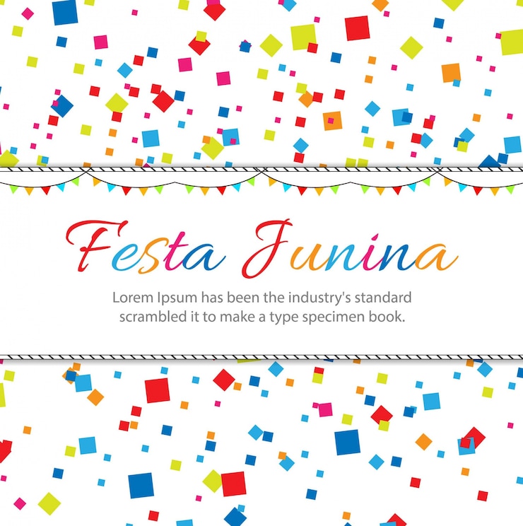 Vector gratuito diseño abstracto para festa junina