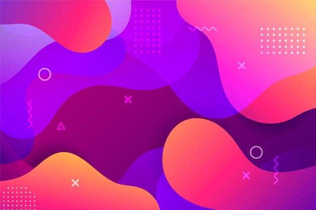 Diseño abstracto de fondo de Memphis