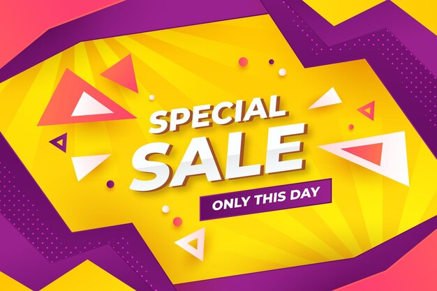 Diseño abstracto de fondo de venta especial