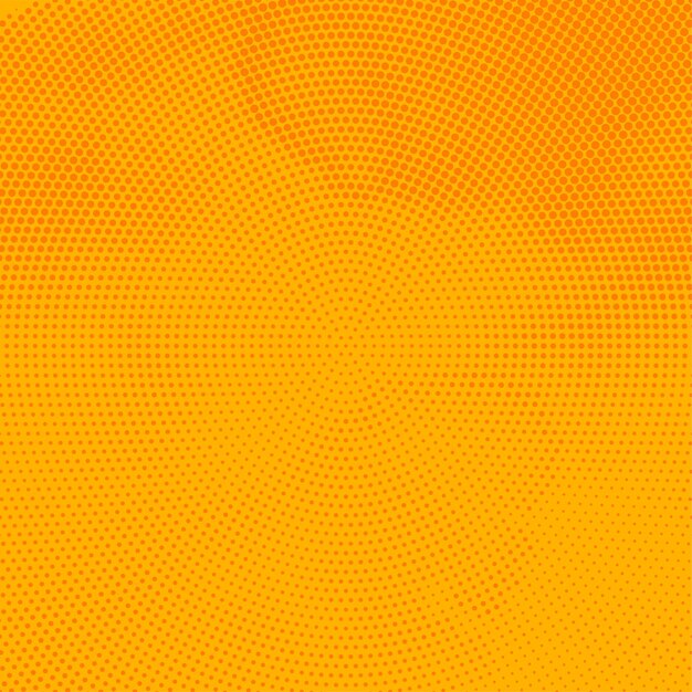 Diseño abstracto de medio tono de fondo amarillo retro