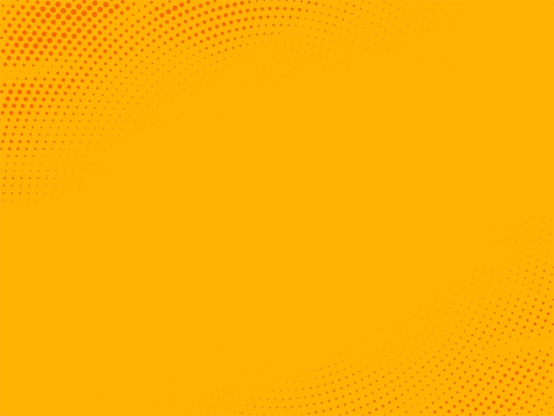 Diseño abstracto de medio tono de fondo amarillo