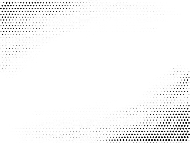 Diseño abstracto de patrón de medio tono punteado de fondo blanco