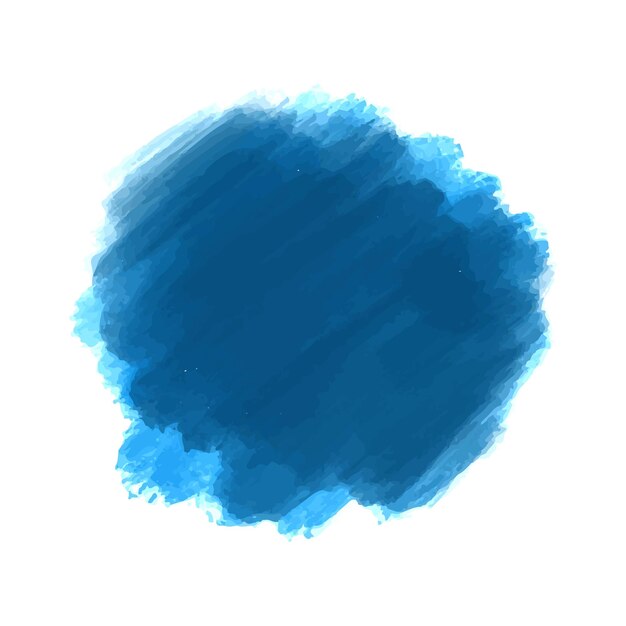 Diseño de acuarela de trazo de pincel azul moderno