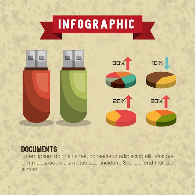 Vector gratuito diseño de almacenamiento de datos