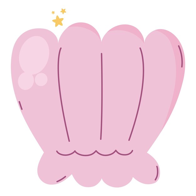 Diseño de almejas rosas