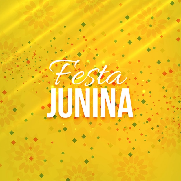 Diseño amarillo para festa junina