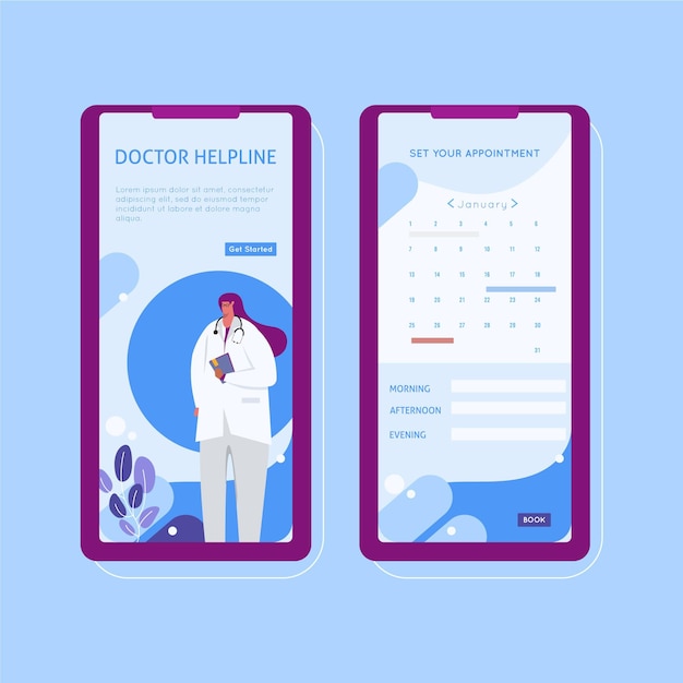 Diseño de la aplicación de reserva médica