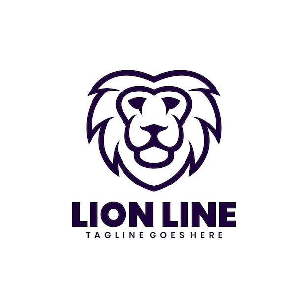 Diseño artístico de la línea de león