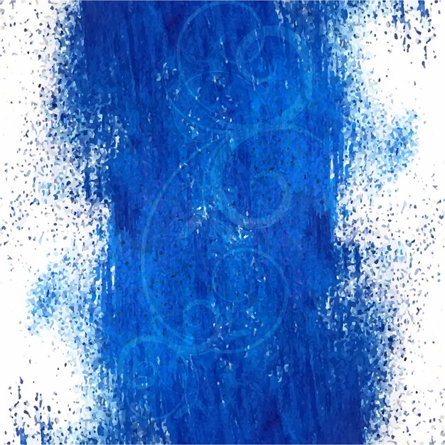 Diseño azul y blanco de fondo de acuarela