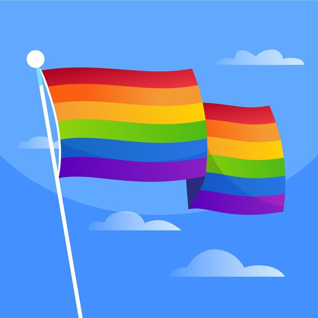 Diseño de la bandera del día del orgullo
