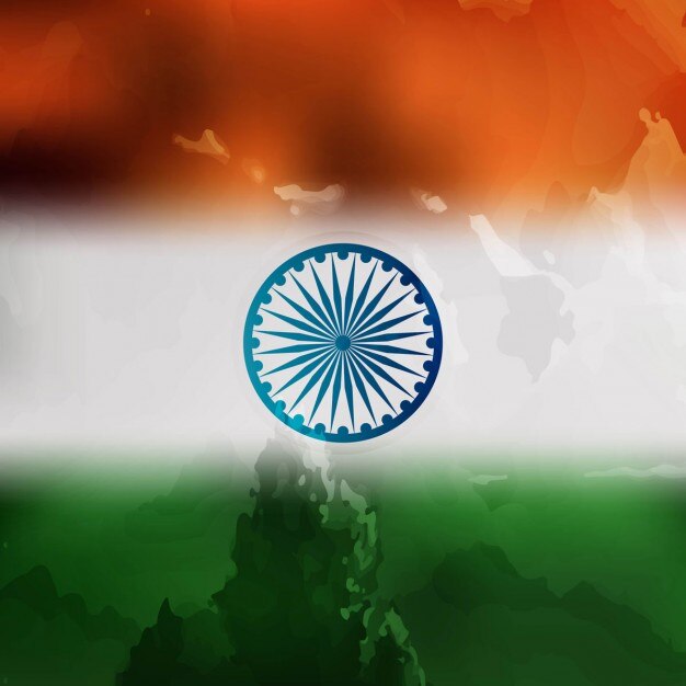 Diseño de la bandera tricolor india