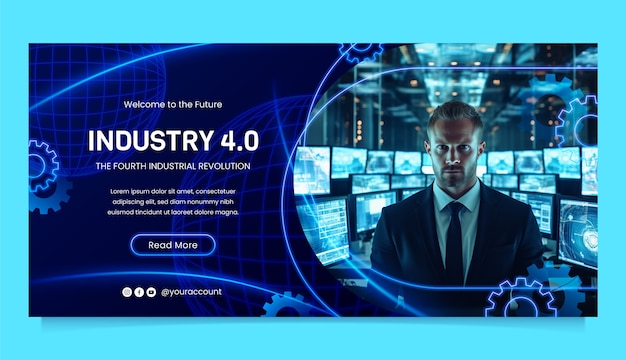 Diseño de banderas de la Industria 4.0
