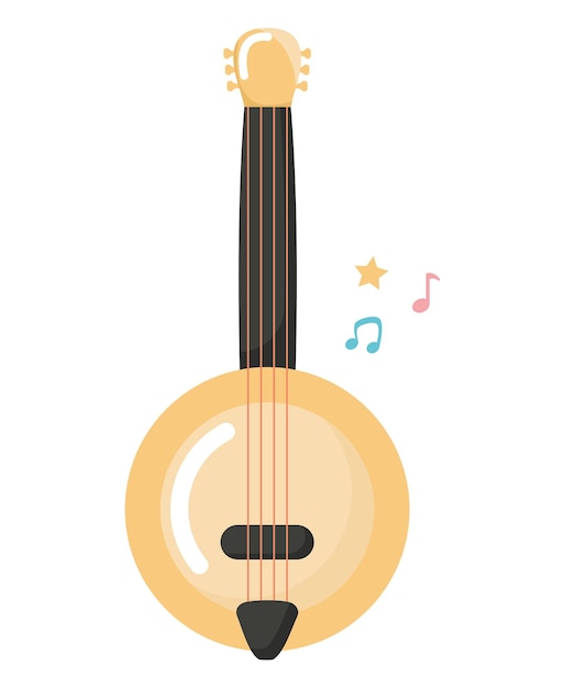 diseño de banjo de colores