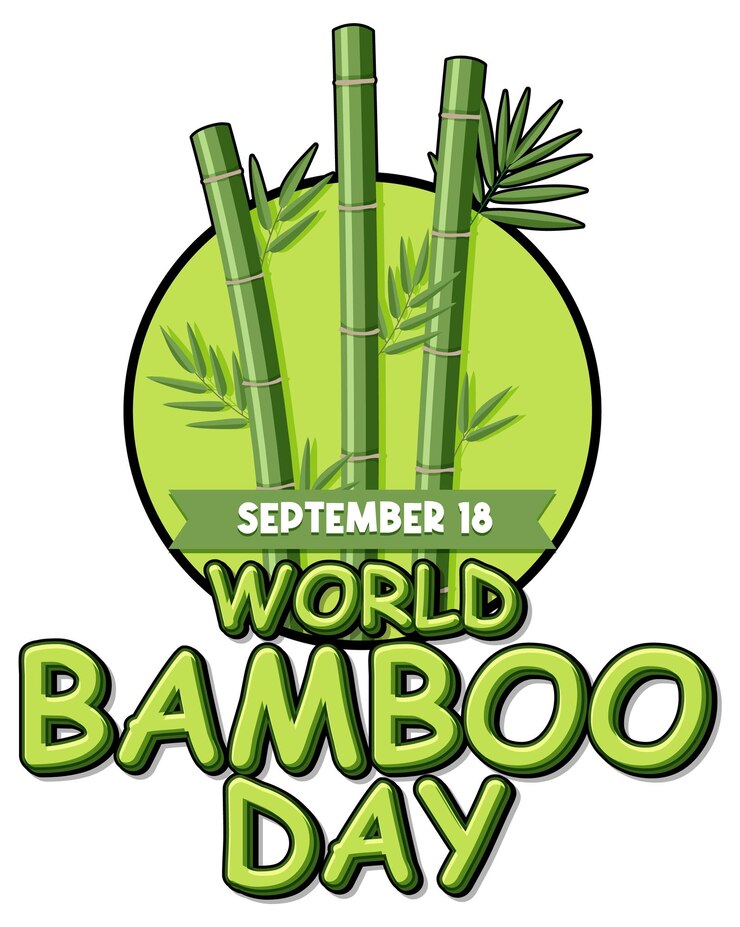 Vector gratuito diseño de banner del 18 de septiembre del día mundial del bambú