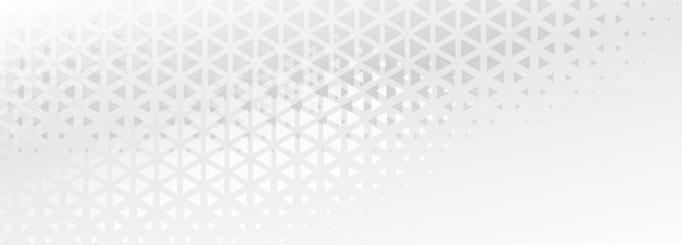 Diseño de banner abstracto de formas sutiles triángulo elegante