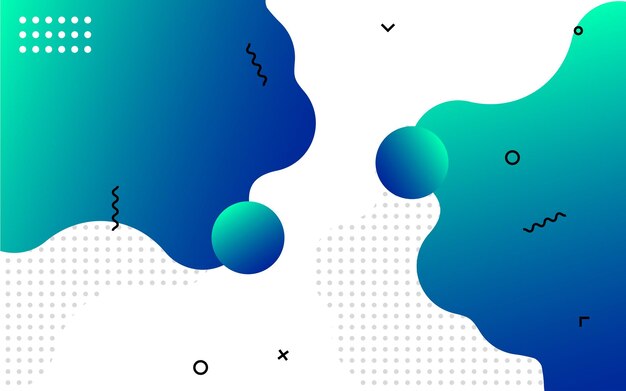Diseño de banner abstracto líquido Fondo en forma de vector fluido Patrón de banner de plantilla gráfica moderna para redes sociales y sitios web